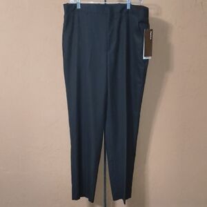 NWT Perry Ellis Men's Classic Fit DK Brown Dress Pants Size 34 X 32